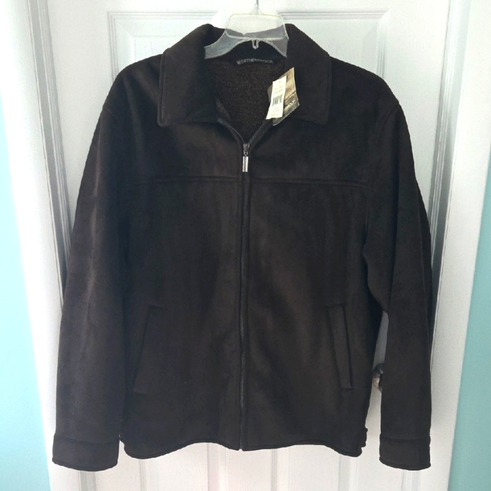Weatherproof Dark Brown Men's Microfiber/moleskin New With Tags